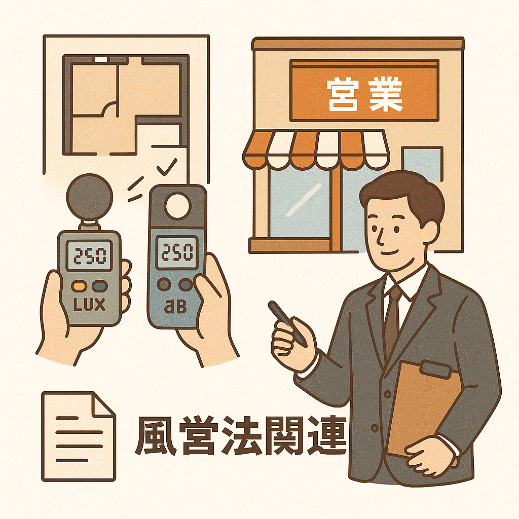 風営法申請をイメージしたイラスト