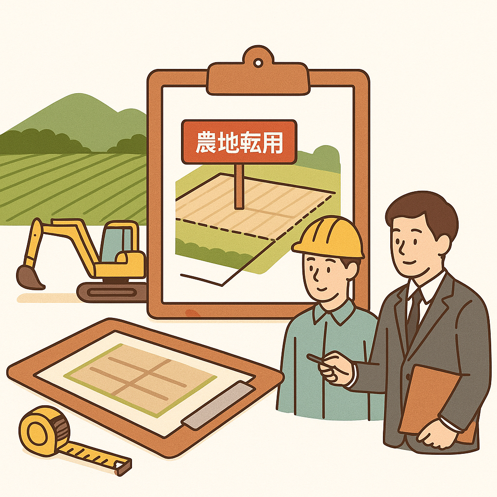 農地転用をイメージしたイラスト
