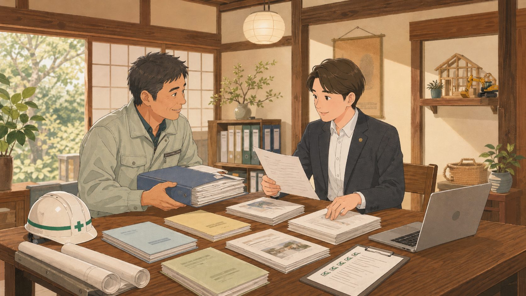 建設業の手続き相談イメージ