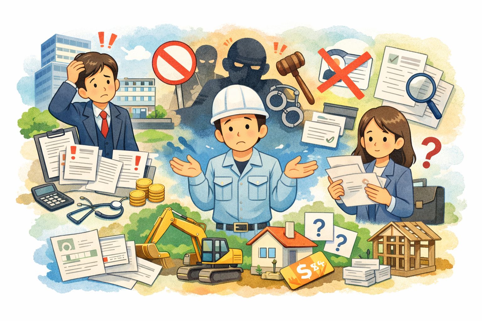 建設業許可が取れないケースのイメージ画像