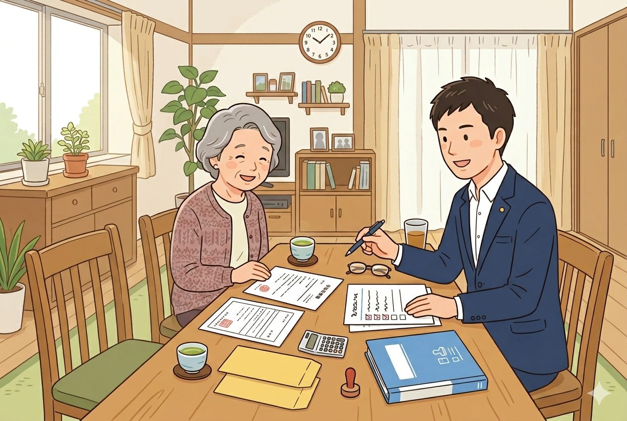 書類や手続きの確認イメージ