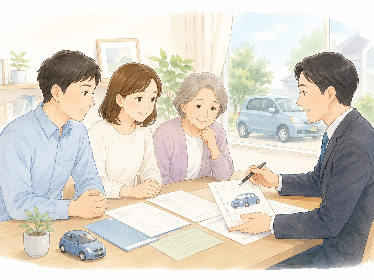 自動車相続に必要な書類のイメージ